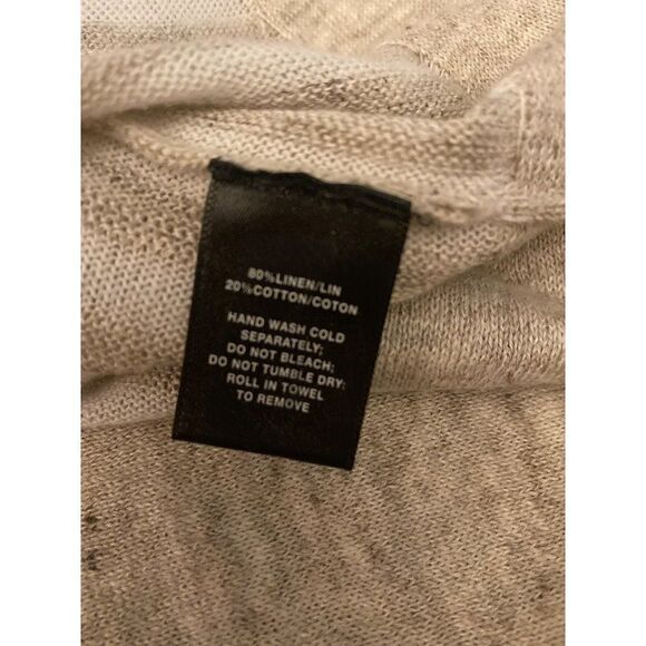 Lafayette 148 women's ten striped linen short sleeve blouse size small - Picture 6 of 8